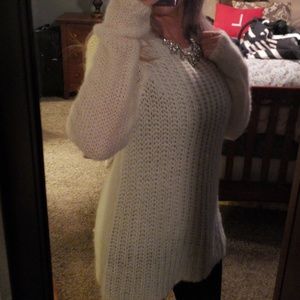 Chunky warm fuzzy sweater